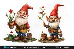 Gardening Gnome Graphics Clipart Product Image 1