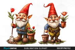Gardening Gnome Graphics Clipart Product Image 1