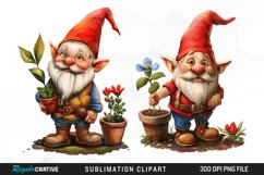 Gardening Gnome Graphics Clipart Product Image 1