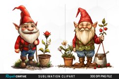 Gardening Gnome Image Clipart Product Image 1