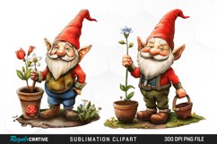 Gardening Gnome Graphics Clipart Product Image 1