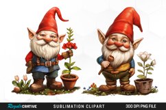 Gardening Gnome Graphics Clipart Product Image 1
