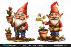 Gardening Gnome Graphics Clipart Product Image 1