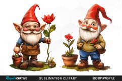 Gardening Gnome Image Clipart Product Image 1