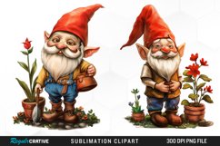 Gardening Gnome Graphics Clipart Product Image 1