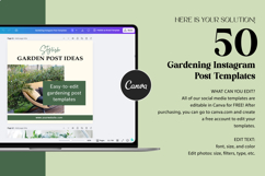 Gardening Instagram Canva Post Templates Product Image 10