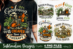 Plant Lover PNG Sublimation 4 Designs Product Image 1