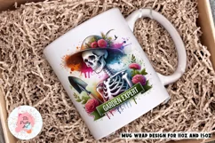 Garden Lady Mug Wrap Sublimation Designs, 3d Mug, Garden Png