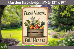 Fresh Veggies Garden flag Farmhouse decor gardening Product Image 1