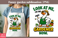 Garden sublimation Funny quotes Goose Gardening humor Product Image 1