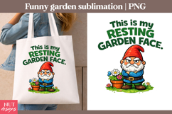 Grumpy gnome Sarcastic garden quotes Funny garden gnome Product Image 1