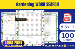 Gardening Garden Word Search KDP Interior Product Image 1
