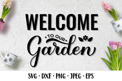 Welcome to our garden SVG. Garden sign. Laser cut design Product Image 1