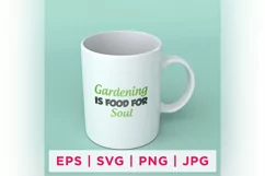 Gardening Is Food For Soul Gardening Sticker Designs Product Image 1
