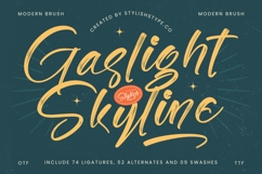 Gaslight Skyline - Modern Brush Font Product Image 1