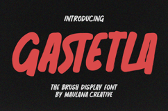 Gastetla Brush Display Font Product Image 1