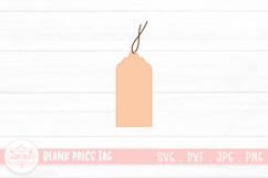 Blank Price Tag On String Clipart | Blank Price Label Product Image 1