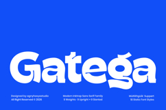 Gatega - Modern Inktrap Sans Serif Font Family Product Image 1