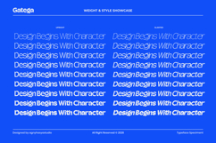 Gatega - Modern Inktrap Sans Serif Font Family Product Image 11