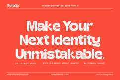 Gatega - Modern Inktrap Sans Serif Font Family Product Image 15