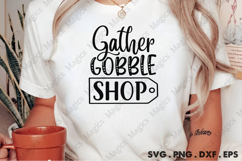 Gather Gobble Shop SVG, Black Friday SVG, Shopping Svg Product Image 2