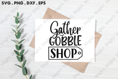 Gather Gobble Shop SVG, Black Friday SVG, Shopping Svg Product Image 3