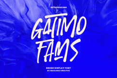 Gatimo Fams Brush Display Font Product Image 1