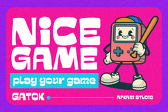 Gatok - Playful Display Typeface Product Image 6