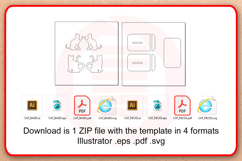 Laser cut SVG files Cat Cell phone stand holder template Product Image 6