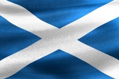 Scotland flag - waving textile background Product Image 1