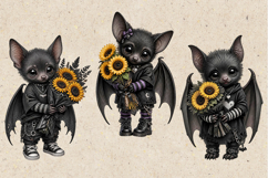Gothic Bat. Sublimation design PNG Product Image 2