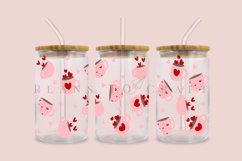 Bundle 6 Valentine Libbey Can Glass Wrap SVG Product Image 2