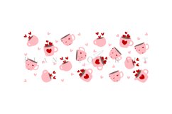 Bundle 6 Valentine Libbey Can Glass Wrap SVG Product Image 3