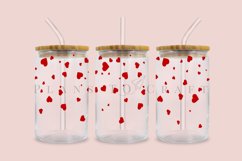 Bundle 6 Valentine Libbey Can Glass Wrap SVG Product Image 4