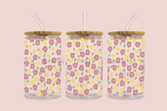 Bundle 6 Spring Floral Libbey Can Glass Wrap SVG 16oz 20oz Product Image 8