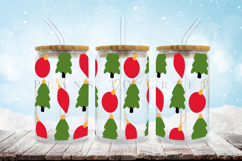 Bundle 6 Christmas Libbey Can Glass Wrap SVG Product Image 8