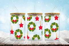 Bundle 6 Christmas Libbey Can Glass Wrap SVG Product Image 9