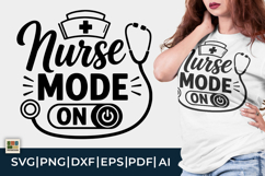Nurse Power Button SVG Product Image 1