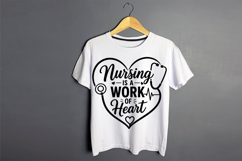 Nursing Is A Work Of Heart SVG Product Image 2