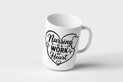 Nursing Is A Work Of Heart SVG Product Image 3