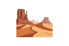 Desert landscape with sandstone formations in warm colors, f Product Image 1