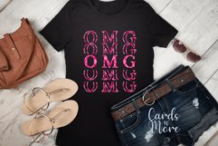 OMG, 7 colour designs, PNG, Stack, T-shirt, mug, sublimati Product Image 3