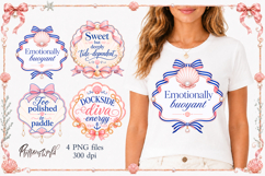 Girly Coastal Funny Quotes PNG | Ironic Designs Product Image 1