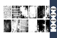 Grunge texture backgrounds set with distressed rough pattern Product Image 1