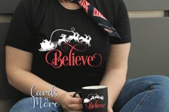 Believe SVG, Christmas svg, decal, Christmas decal, vinyl Product Image 4