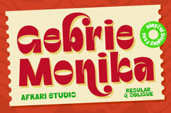 Gebrie Monika - Modern Display Sans Typeface Product Image 1