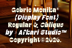 Gebrie Monika - Modern Display Sans Typeface Product Image 10