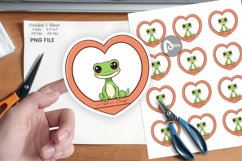 Sticker Heart Gecko Product Image 1