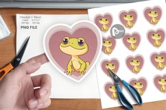 Sticker Heart Gecko Product Image 1
