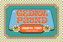 Gediol Paund Groovy Retro Font Product Image 1